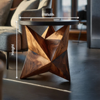 Handcrafted Wooden Side Table For Elegant Furniture Decor