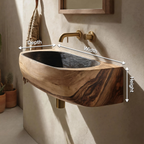 Mid Century Solid Wood Vanity Sink For Bathroom Furniture Decor
