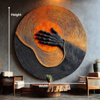 Handcrafted Wooden Wall Art Sculpture For Entryway Wall Decor