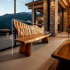 Handcrafted Rustic Wood Entryway Bench For Home Interior