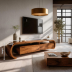 Modern Sculptural TV Console For Media Furniture