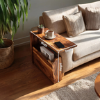 Mid Century Wooden Armrest For Home Furniture Decor