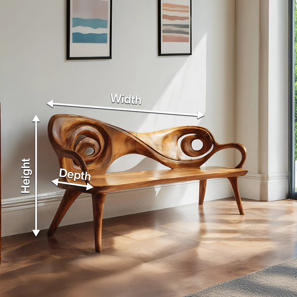 Live Edge Solid Wood Entryway Bench For Home Entryway Decor