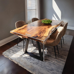 Dining Room Handcrafted Live Edge Dining Table Custom