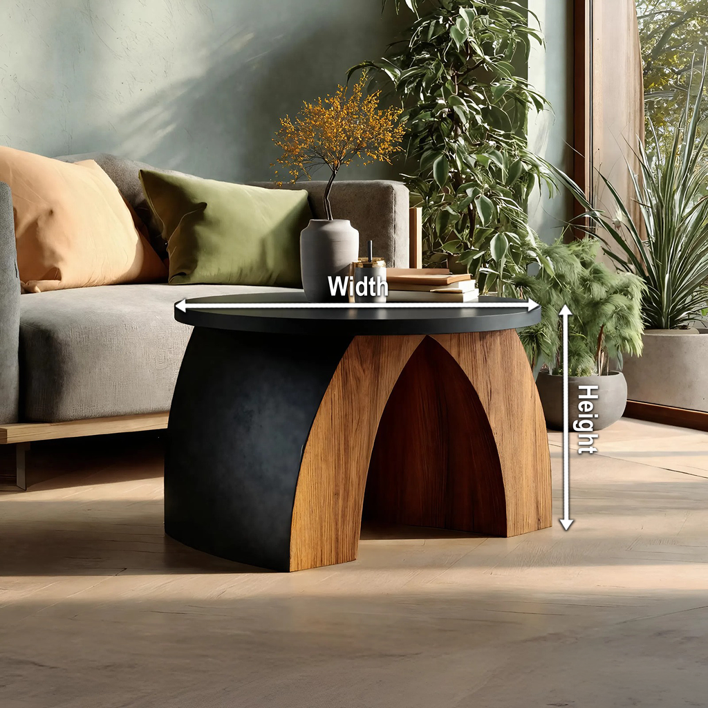 Farmhouse Wooden Side Table For Rustic Furniture Decor