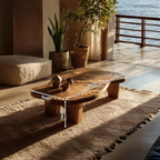 Handcrafted Abstract Coffee Table For Entryway Design