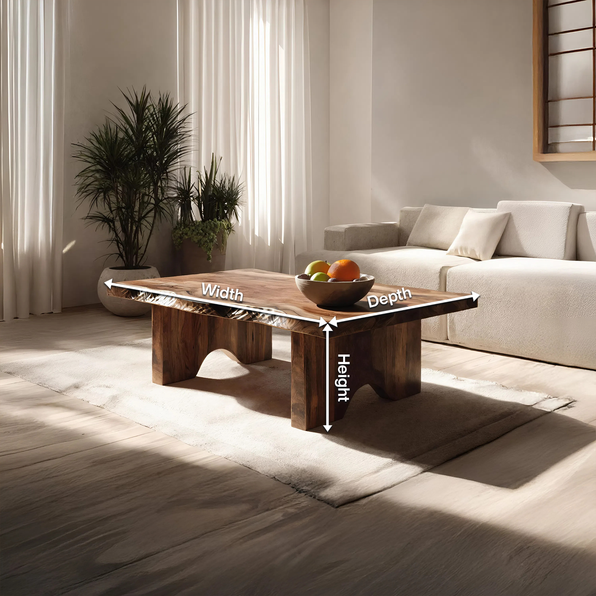 Modern Irregular Abstract Coffee Table For Entryway Decor