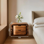 Sculptural Floating Nightstand For Modern Bedroom