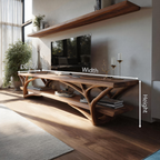 Farmhouse Solid Wood TV Console For Bedroom Furniture Design