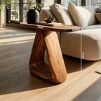 Mid Century Live Edge Side Table For Rustic Home Decor