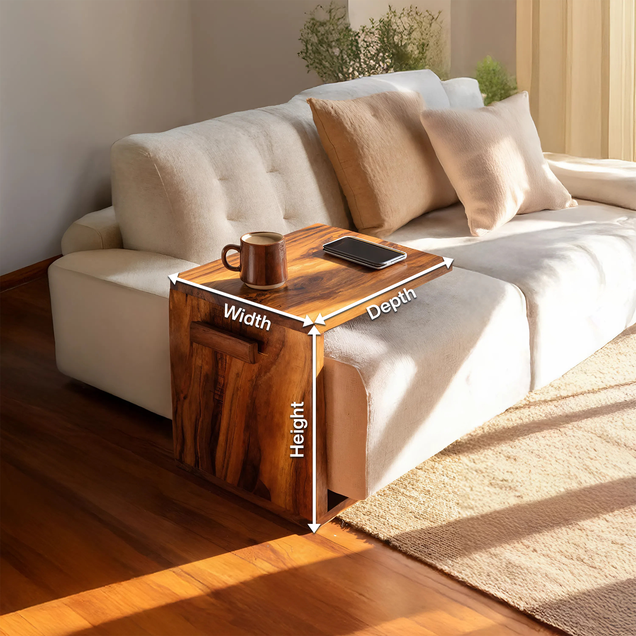 Mid Century Modern Armrest For Wooden Furniture Decor