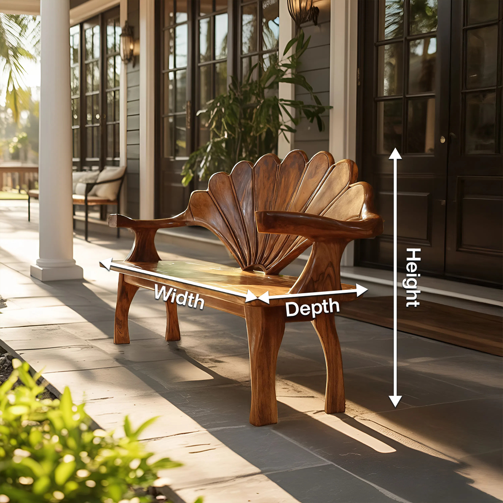 Live Edge Wooden Bench For Entryway Interior Styling