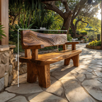 Handmade Rustic Wood Bench For Entryway Furniture