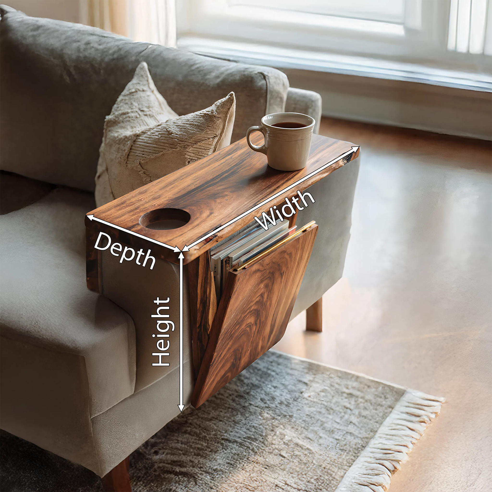 Modern Farmhouse Armrest For Cozy Living Room Style
