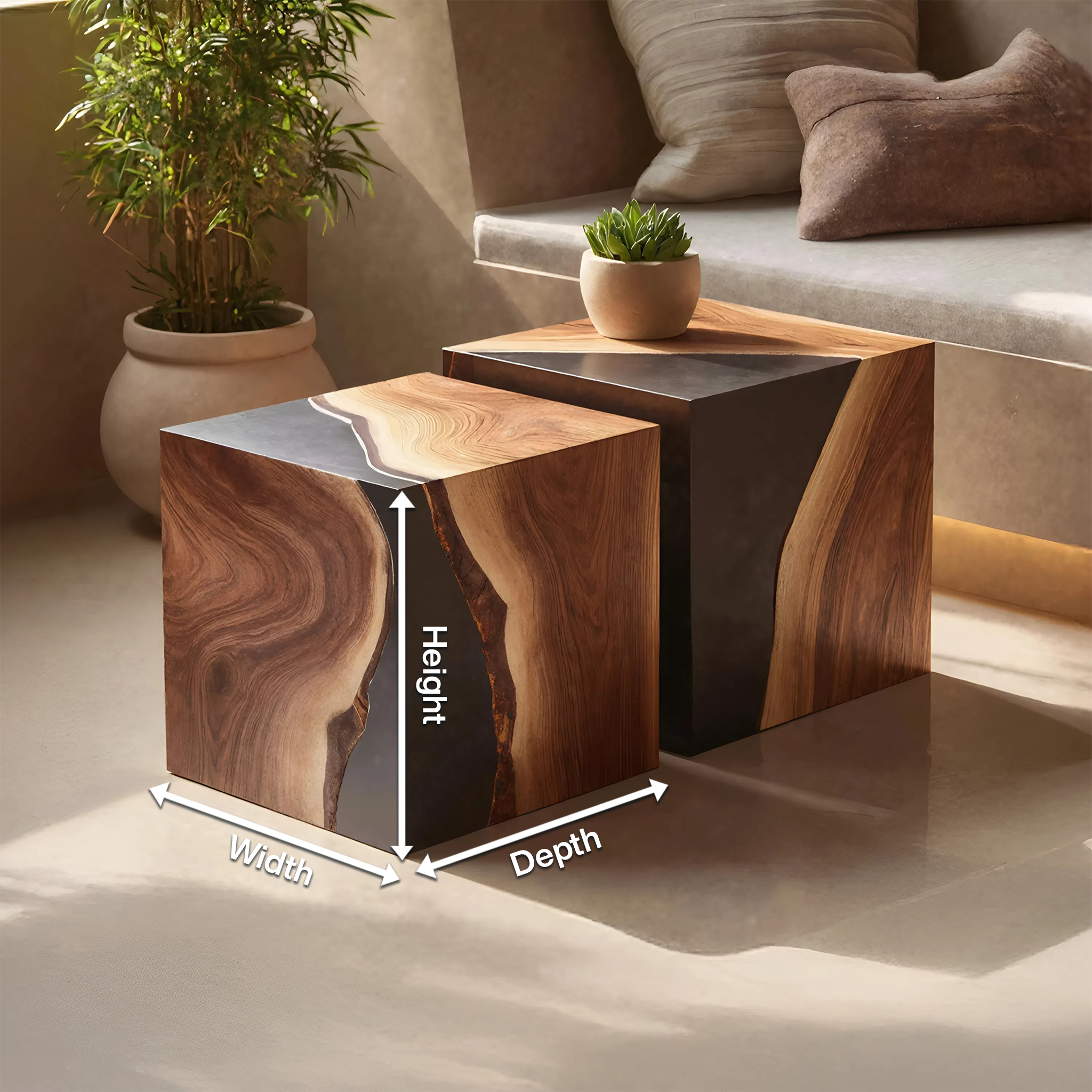 Farmhouse Low Coffee Table For Cozy Living Room Design