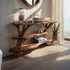 Modern Handcrafted Live Edge Bathroom Vanity For Elegant Bathroom Decor