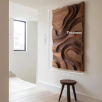 Modern Organic Wall Art Panel For Living Room Decor