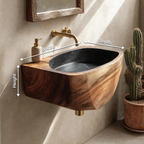 Modern Solid Wood Vanity Sink For Minimalist Bathroom Design