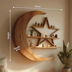 Modern Celestial Wall Shelf For Living Room Accent