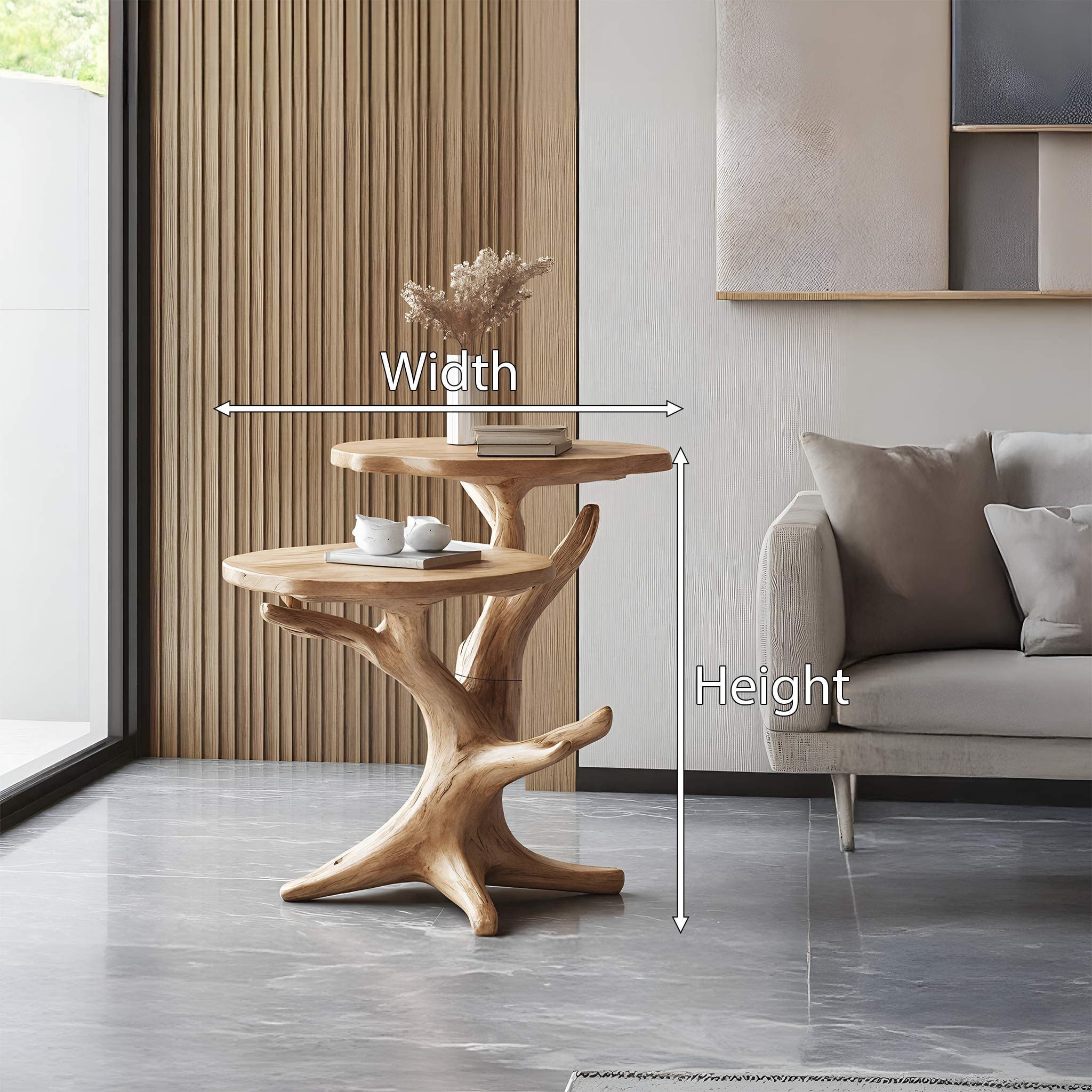 Mid Century Wooden End Table For Furniture Decor Elegant Living Room