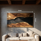 Farmhouse Solid Wood Wall Sculpture For Living Room