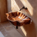 Modern Wooden Live Edge Wood Basin For High End Furniture Decor