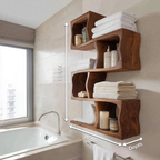 Organic Wall Shelf For Bathroom Wall Use