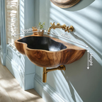 Mid Century Solid Wood Vanity Sink For Stylish Bathroom Decor