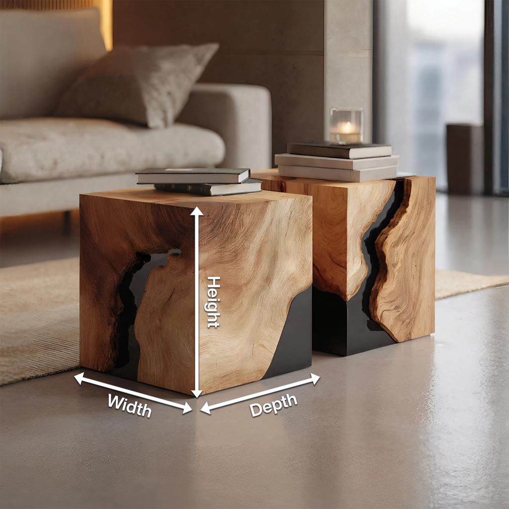 Modern Solid Wood Square Coffee Table For Home Style