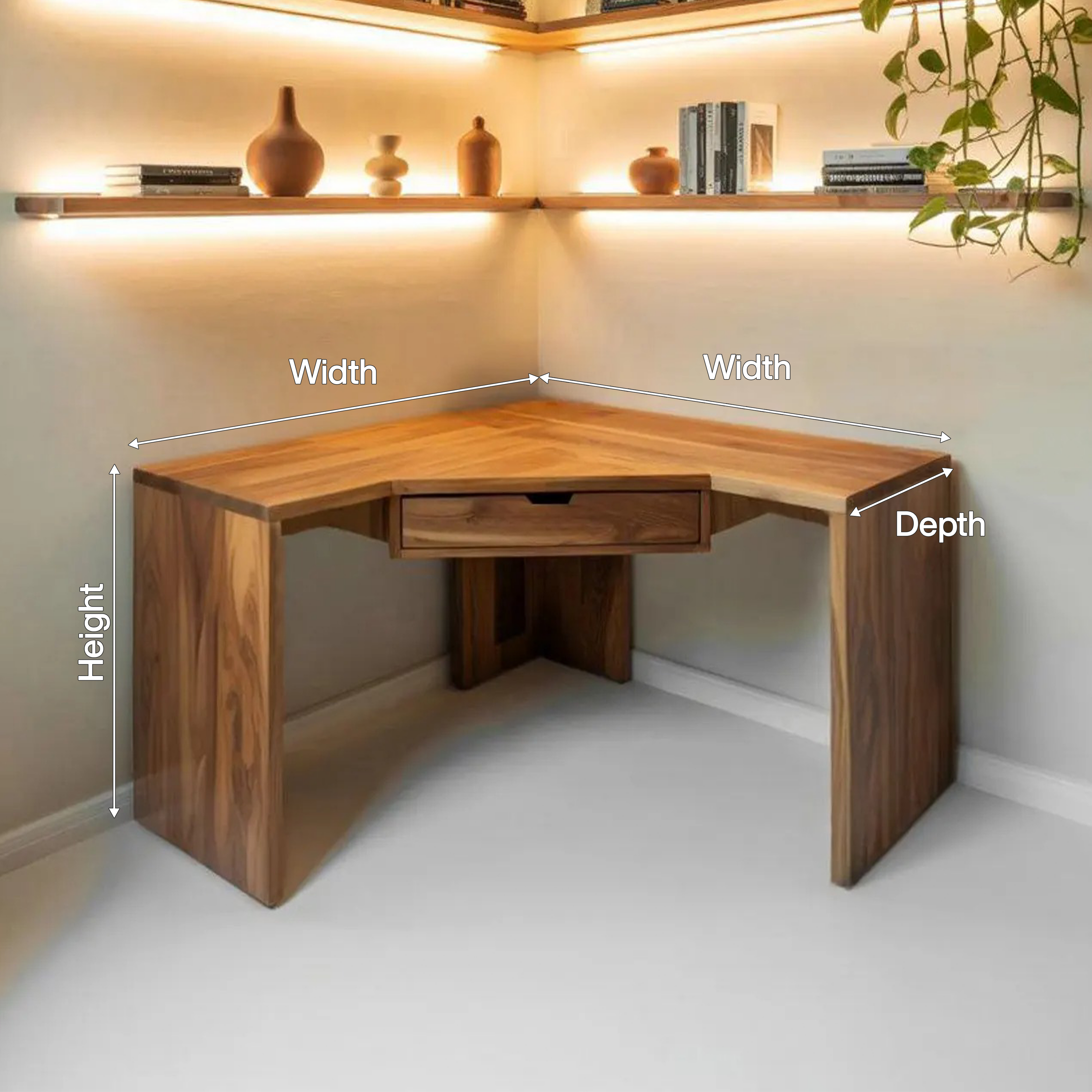 Modern Minimalist Corner Desk For Home Office Setup