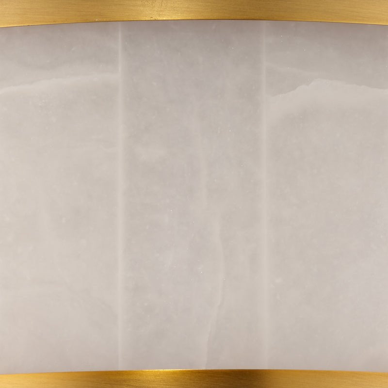 Small Upsala Alabaster Flush Mount Ceiling Light - casivra