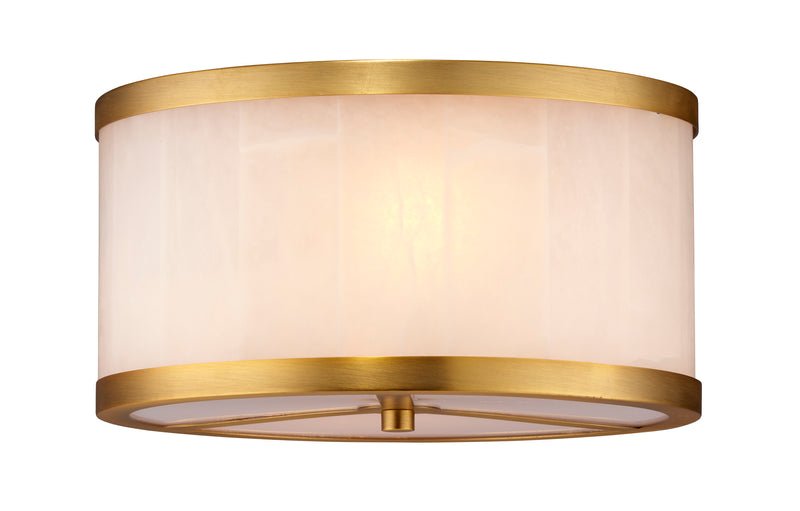Small Upsala Alabaster Flush Mount Ceiling Light - casivra
