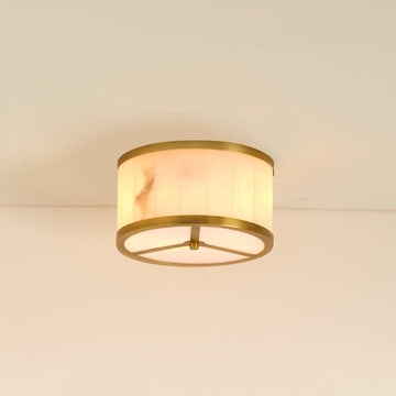 Small Upsala Alabaster Flush Mount Ceiling Light - casivra