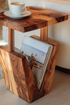 Modern Solid Wood Side Table For Living Room Furniture Decor