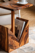 Farmhouse Handcrafted Wooden Side Table For Bedroom Decor