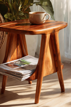Modern Solid Wood Side Table For Entryway Design And Decor