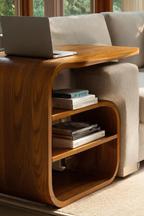 Handcrafted Wooden Side Table For Entryway Design And Home Decor