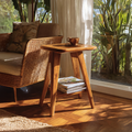 Farmhouse Wooden Side Table For Living Room Furniture Design