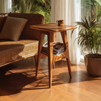 Modern Handcrafted Wooden Side Table For Bedroom Furniture Decor