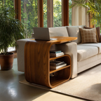 Handcrafted Wooden Side Table For Entryway Design And Home Decor