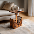Farmhouse Handcrafted Wooden Side Table For Bedroom Decor