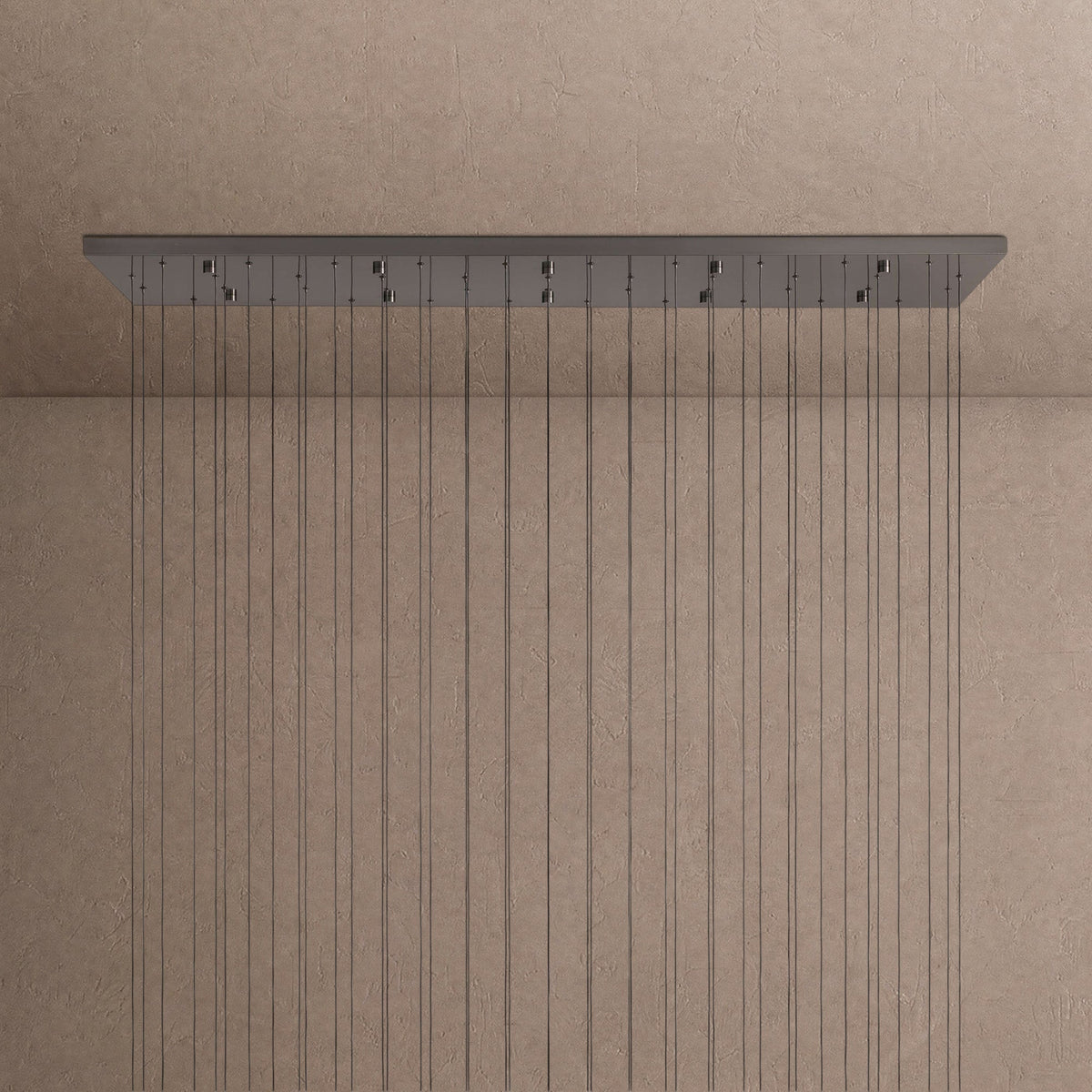 Soltaire Linear Chandelier - Raindrop Pendant Lighting - 120‘’ 120-LightBrasscasivra