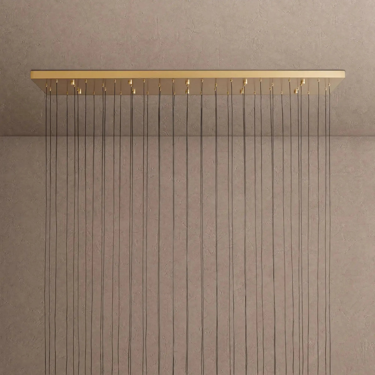 Soltaire Linear Chandelier - Raindrop Pendant Lighting - 120‘’ 120-LightBrasscasivra