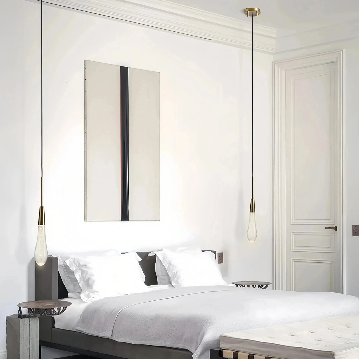 Soleil Pendant Chandelier in brass - dining room lighting