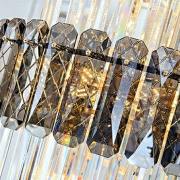 Spiral High Ceiling Light Fixture Long Crystal Chandelier For Foyer Staircase/ Living Room-Chandeliers-casivra-casivra