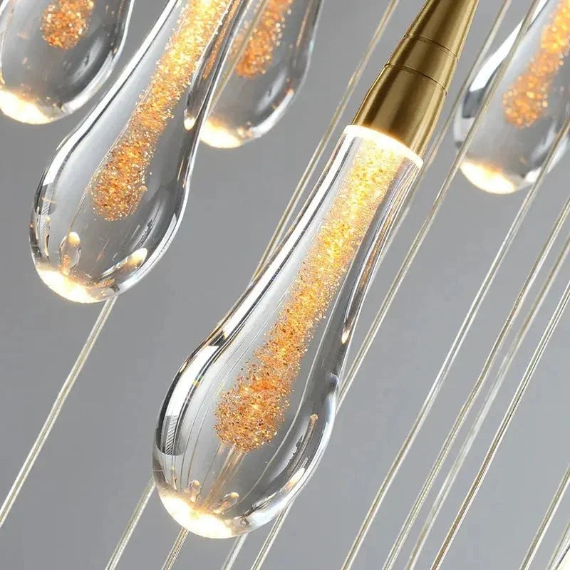 Spiral Raindrop Staircase Ceiling Lighting - 1 LightsWarm White 3000kcasivra