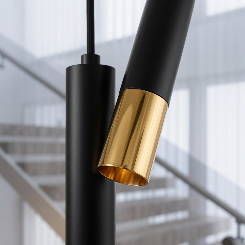 Linea LED tube chandelier side profile