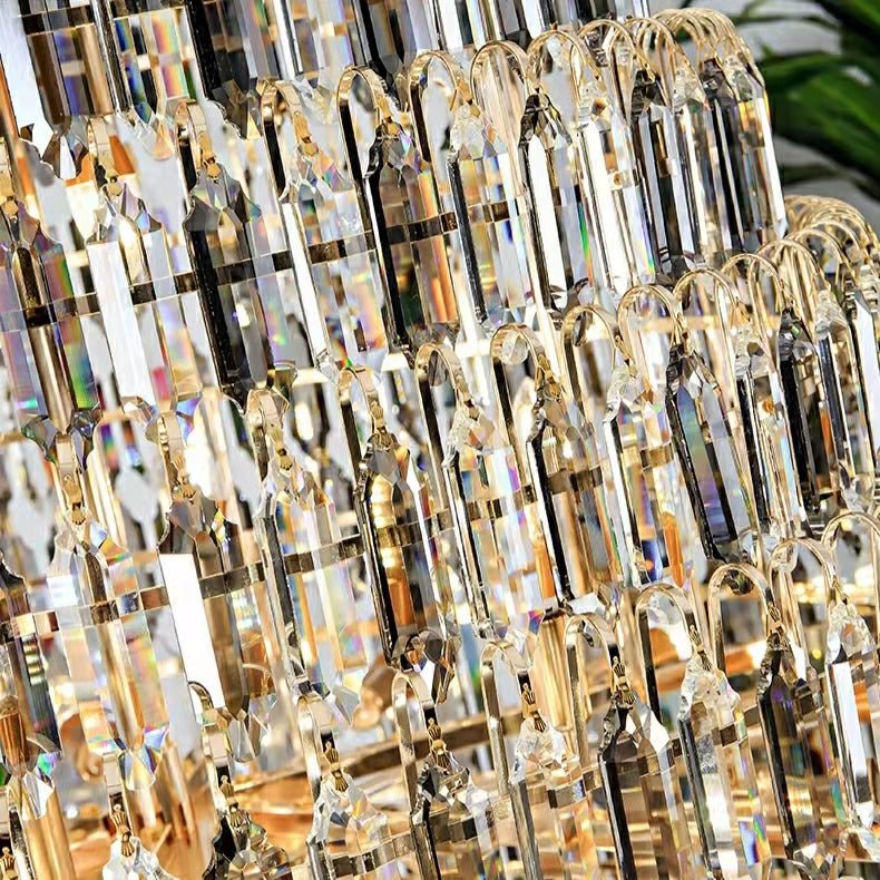 Staircase/Foyer Chandelier With High Clarity Crystals Luxury Ceiling Light - casivra