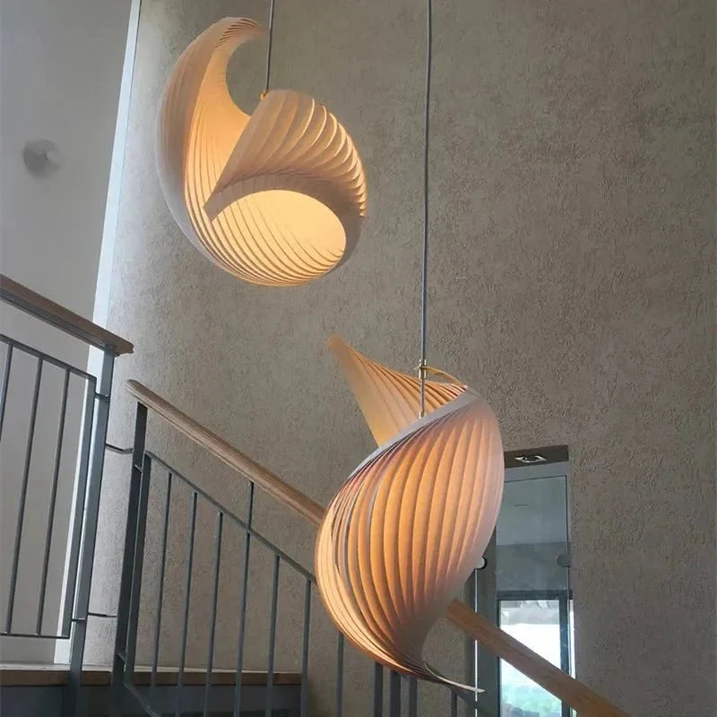 Storm Modern Pendant Chandelier - Dark Wood2 LightsWarm White 3000Kcasivra