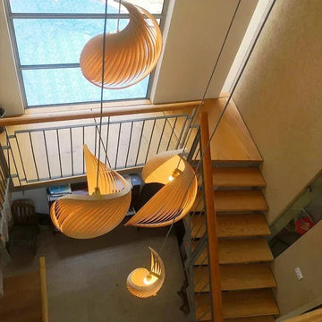 Storm Modern Pendant Chandelier - Dark Wood2 LightsWarm White 3000Kcasivra